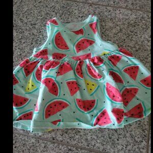 Girls size 3-6 Months watermelon dress